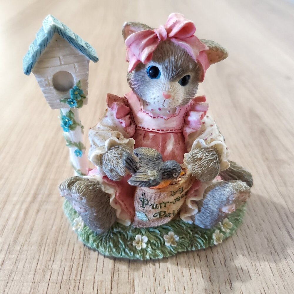 Calico Kittens "You're My Feathered Friend Forever" Figurine Collectible